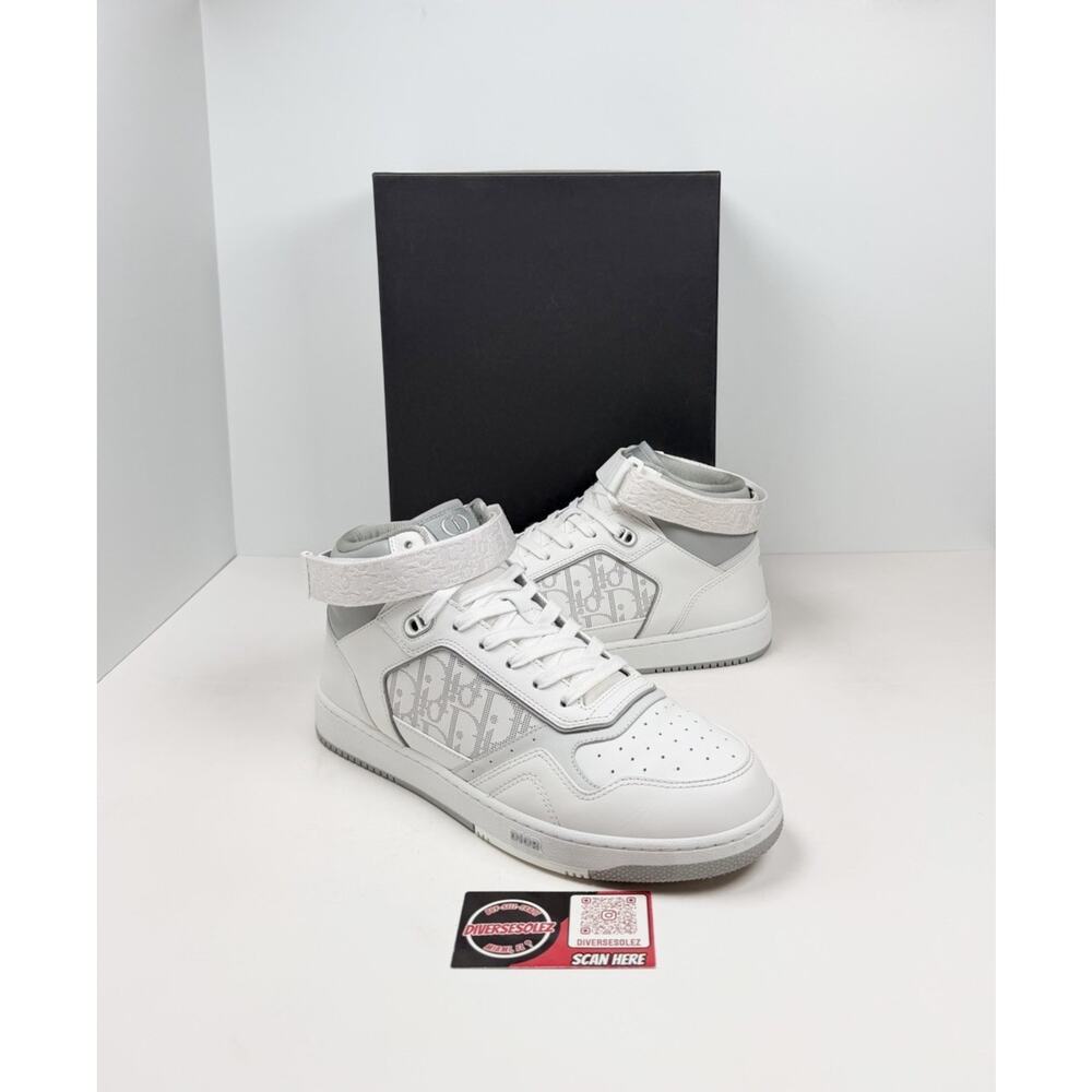 Size 45EU/12US - Dior B27 High Top Oblique White Sneakers🤍 Retail $1,250! - Picture 1 of 9